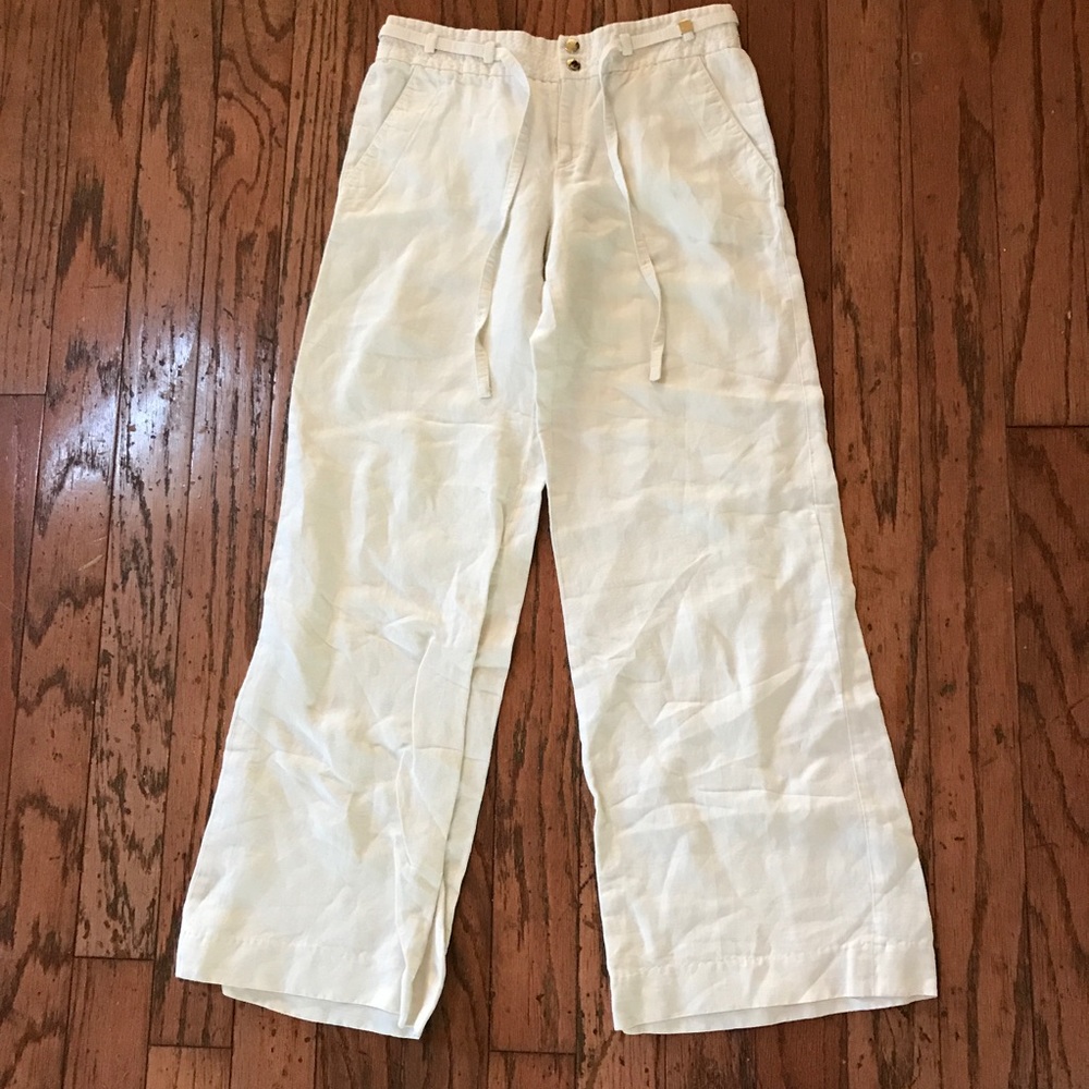 Gucci drawstring Linen pants, GUC Sz EU 38/S